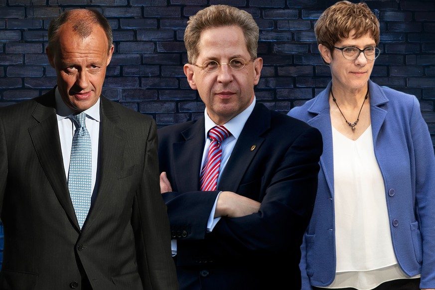 Merz, Maaßen, Kramp-Karrenbauer (v.l.n.r.).