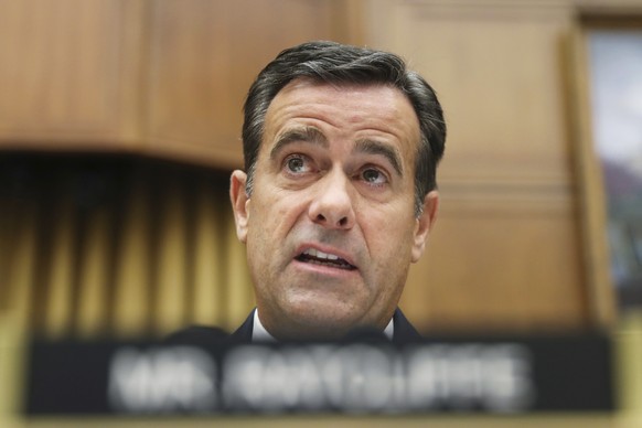 FILE - In this Wednesday, July 24, 2019, file photo, Rep. John Ratcliffe, R-Texas., questions former special counsel Robert Mueller as he testifies before the House Intelligence Committee hearing on h ...