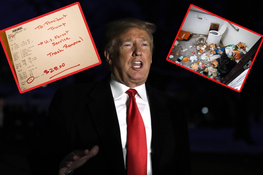 Donald Trump sieht lieber Müllberge als Migranten über der Grenze.