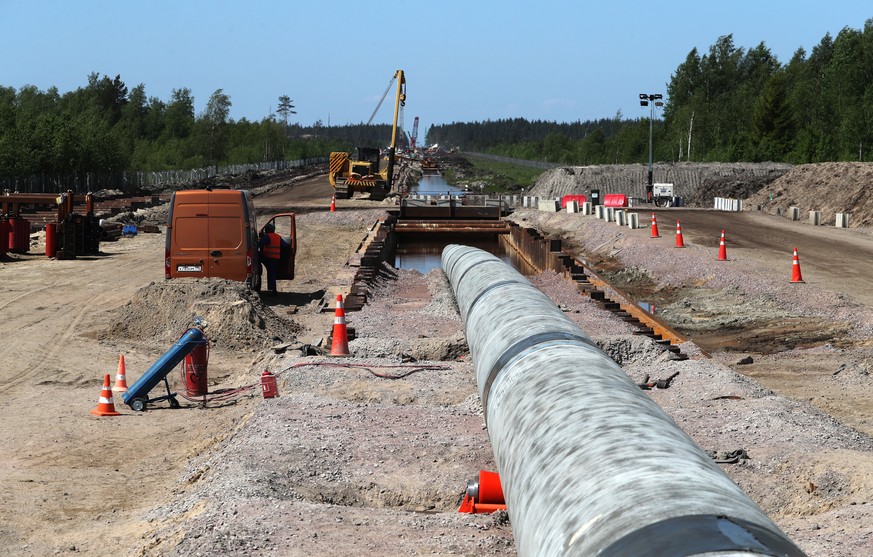 Die Pipeline Nordstream 2 in Russland.