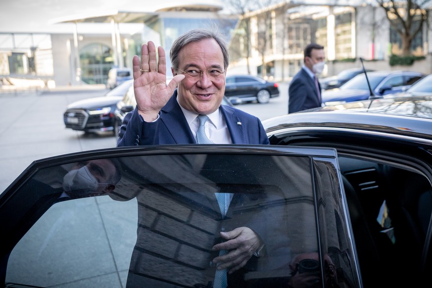 13.04.2021, Berlin: Armin Laschet, CDU-Bundesvorsitzender und Ministerpr