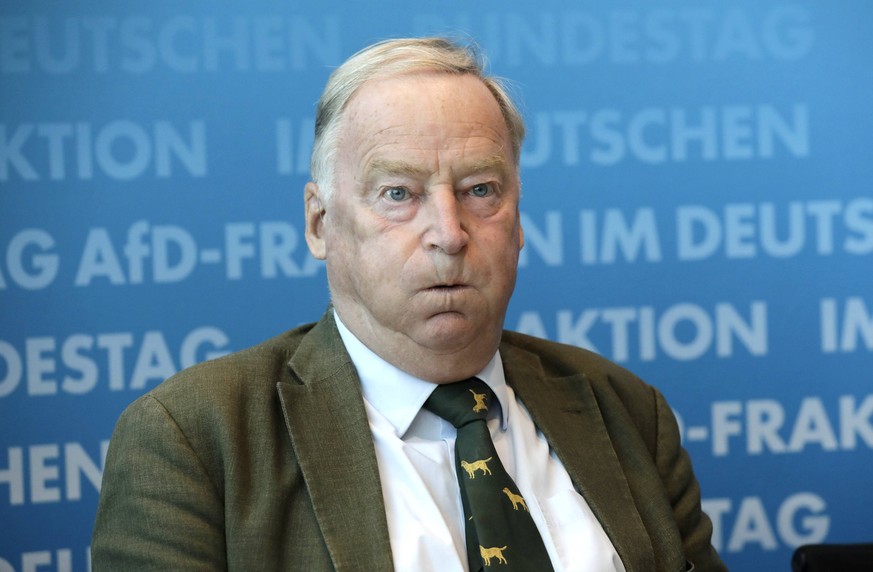 Alexander Gauland, Vorsitzender der AfD-Bundestagsfraktion, PK zu: Haushalt, Chemnitz, diverses, DEU, Berlin, 11.09.2018
