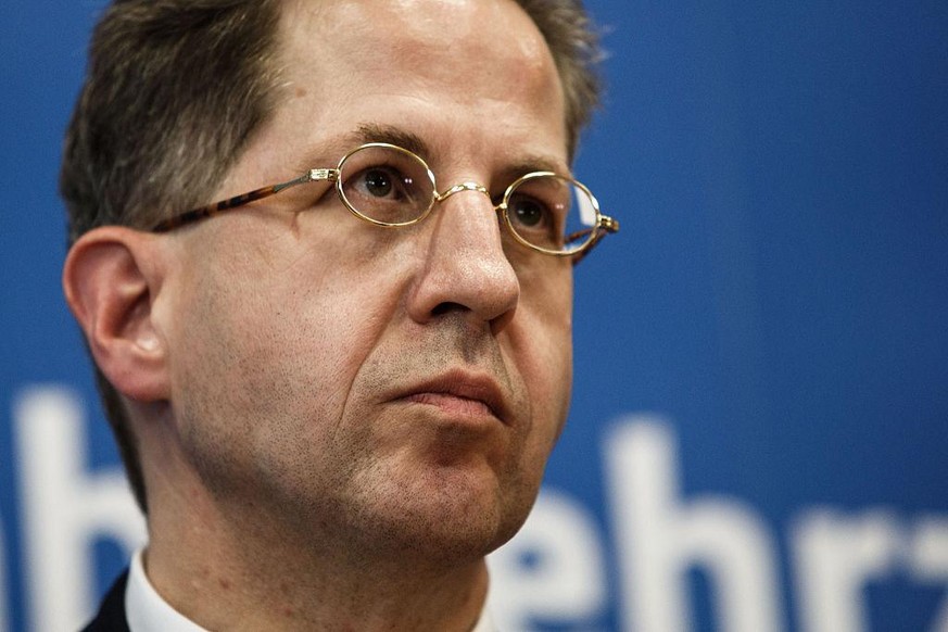 BERLIN, GERMANY - OCTOBER 28: Hans-Georg Maassen, president of the German Federal Office For Protection Of The Constitution (Bundesamt fuer Verfassungsschutz) attends a press conference at the 10th An ...