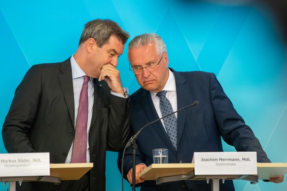 Markus Söder (links) und Joachim Herrmann gründen am Freitag das "Bayern-Bamf".