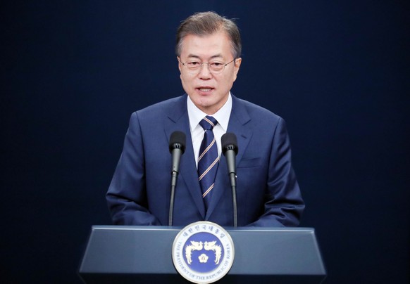 Südkoreas Präsident Moon Jae In wird unter Umständen vermitteln müssen
