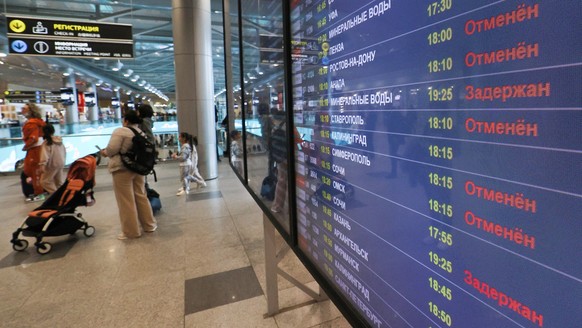 Moskau hat viele Flughäfen in Südrussland geschlossen.