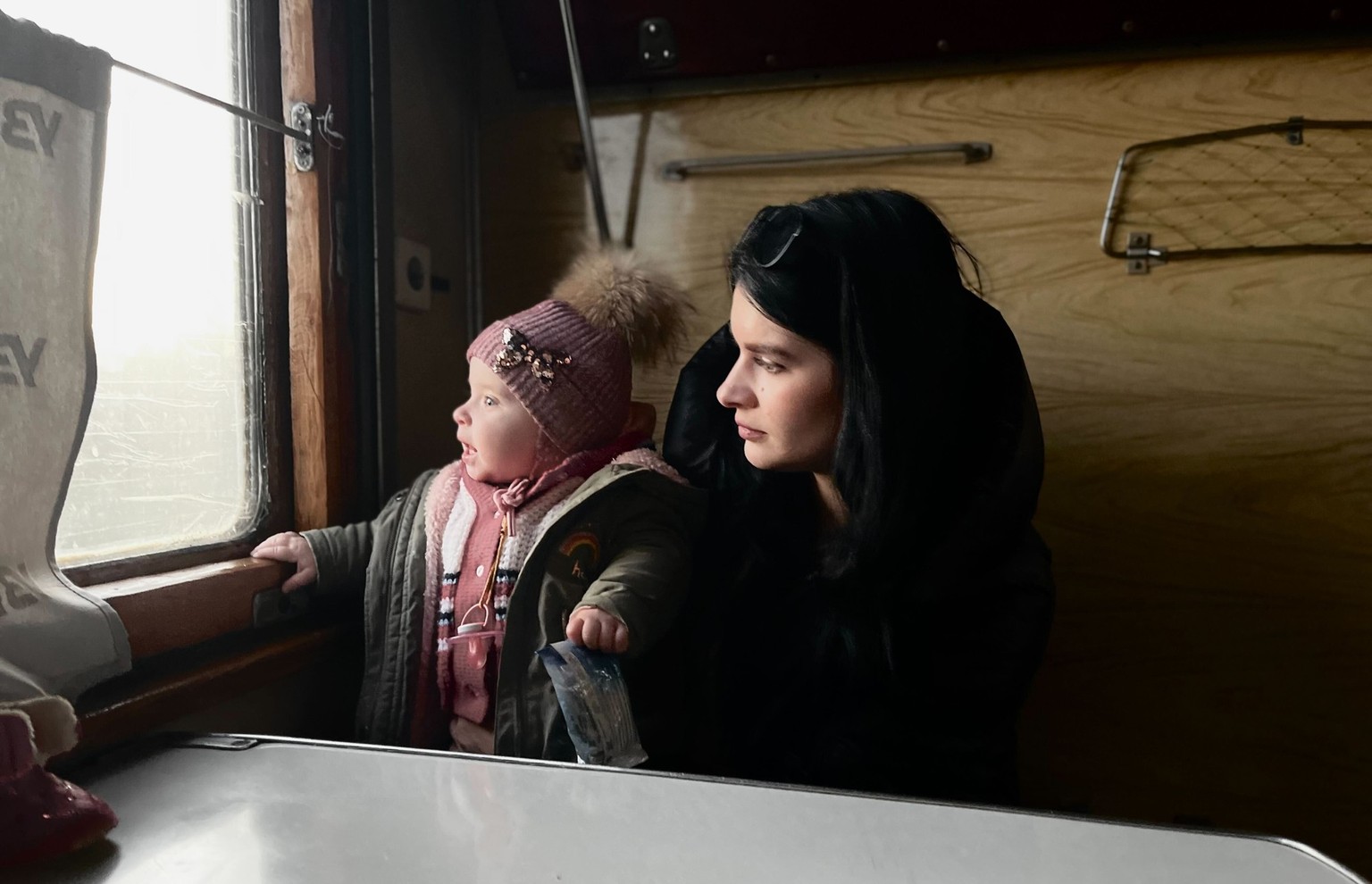 Julia und Maria aus Druzhkivka in der Ostukraine.