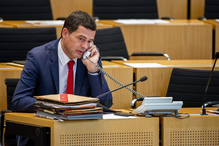 Mike Mohring im Thüringer Landtag.