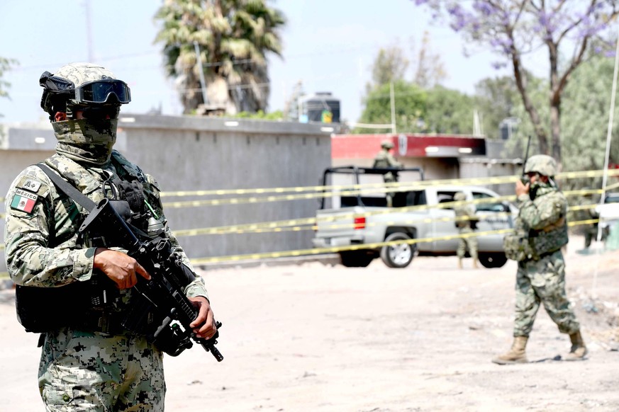 March 8, 2019 - EUM20190308NAC37.JPG.VILLAGRAN, Gto., Operative/Operativo-Marina.- 8 de marzo del 2019. La Marina Armada de Mexico y un grupo de agentes de elite de la Agencia de Investigacion Crimina ...