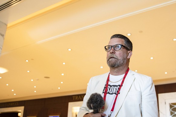 CPAC 2020 OXON HILL, Md. - FEBRUARY 27: Gavin McInnes, a Canadian writer and far-right political commentator, at the Conservative Political Action Conference, CPAC 2020, in Oxon Hill, Md., on Thursday ...