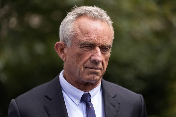 Independent presidential candidate Robert F. Kennedy Jr., leaves the Pennsylvania Judicial Center, Tuesday, Aug. 20, 2024, in Harrisburg, Pa. (AP Photo/Matt Slocum)