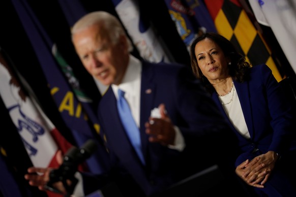 Sie sollen es richten: Joe Biden und seine Vizepräsidentschaftskandidatin Kamala Harris