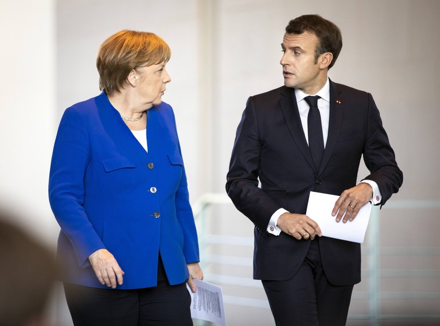 Angela Merkel und Emmanuel Macron (Archivbild).