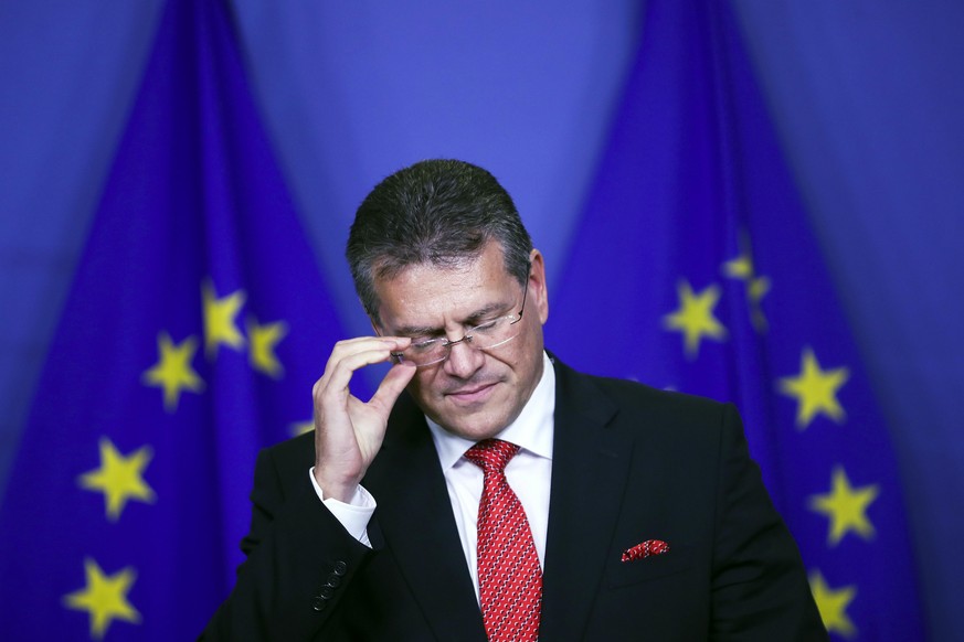 Der Vizepräsident der EU-Kommission Maros Sefcovic.