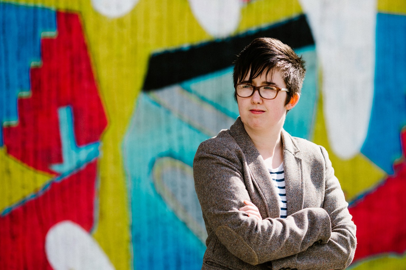 Journalist Lyra McKee poses for a portrait outside the Sunflower Pub on Union Street in Belfast, Northern Ireland May 19, 2017. Jess Lowe Photography/Handout via REUTERS ATTENTION EDITORS - THIS IMAGE ...