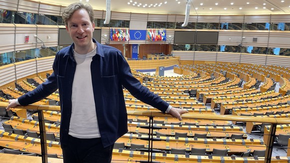 Damian Boeselager sitzt für die paneuropäische Partei Volt im EU-Parlament