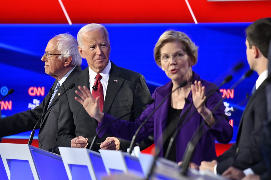 Elizabeth Warren gegen den Rest: Die TV-Debatte der US-Demokraten.
