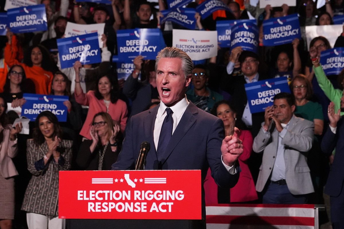 FILE - California Gov. Gavin Newsom speaks during a news conference Thursday, Aug. 14, 2025, in Los Angeles. (AP Photo/Marcio Jose Sanchez, File)
