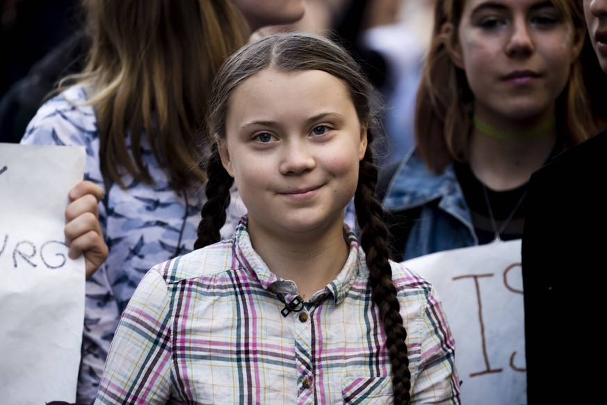 News Themen der Woche KW08 Entertainment Bilder des Tages Paris, France February 22, 2019 - Protest by Youth for climate claiming for urgent measures to combat climate change - 16-year-old Swedish env ...