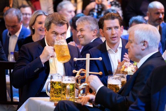 Markus Söder, sehr konzentriert.