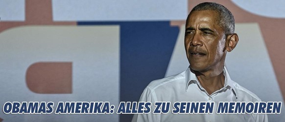 Former US President Barack Obama speaks at a drive-in rally as he campaigns for Democratic presidential candidate former Vice President Joe Biden in Miami, Florida on November 2, 2020. (Photo by CHAND ...