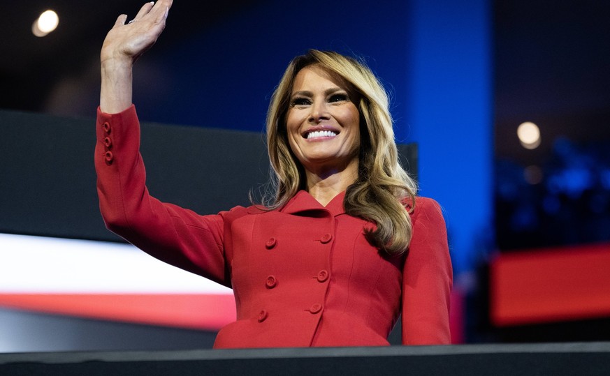 Melania Trump bei einem Wahlkampfauftritt ihres Mannes Donald Trump