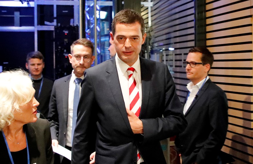 Mike Mohring, top candidate of the Christian Democratic Union (CDU) for the Thuringia state election is seen at the state parliament in Erfurt, Germany October 27, 2019. REUTERS/Axel Schmidt