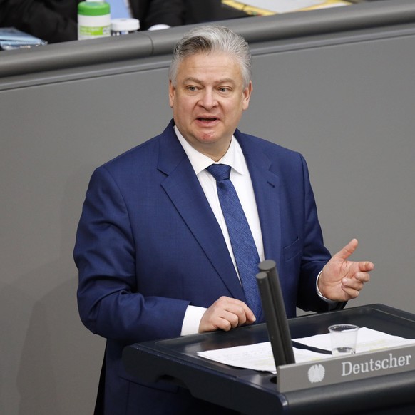 Thomas Seitz in der 219. Sitzung des Deutschen Bundestages im Reichstagsgebäude. Berlin, 26.03.2021