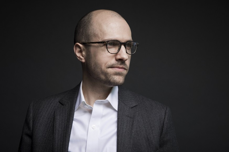 FILE - In this Dec. 13, 2017, file photo, A.G. Sulzberger poses for a photo on the 16th floor of the New York Times building in New York. Trump met with the publisher of The New York Times to discuss  ...