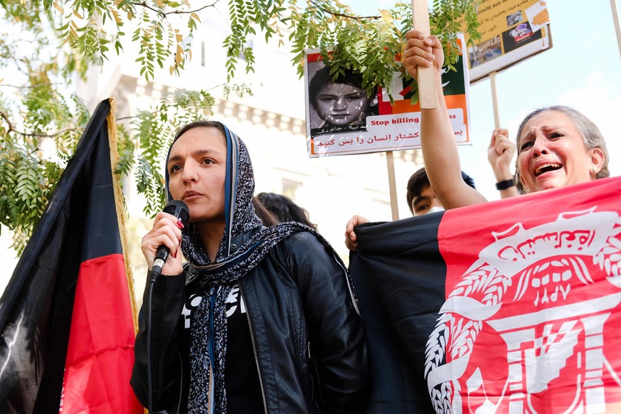 Rally In Support Of The Afghan People Zarifa Ghafari, youngest mayor in Afghanistan, is in exile in Paris, she participated in the rally in support of the Afghan people, in Paris, France, on September ...