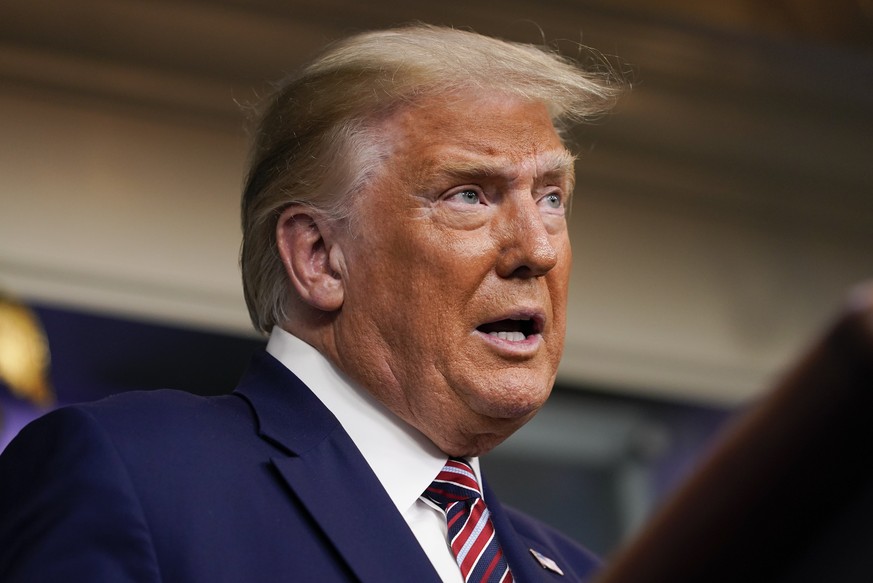 President Donald Trump speaking during a news conference at the White House, Sunday, Sept. 27, 2020, in Washington. (AP Photo/Carolyn Kaster)