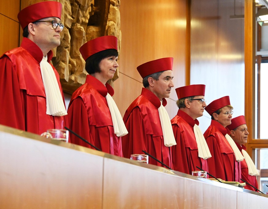 Der Erste Senat beim Bundesverfassungsgericht.