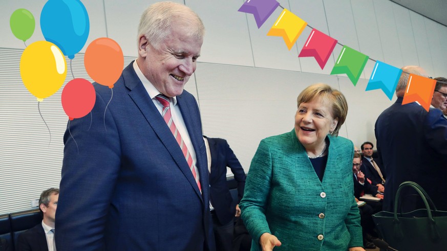 montage Merkel Seehofer