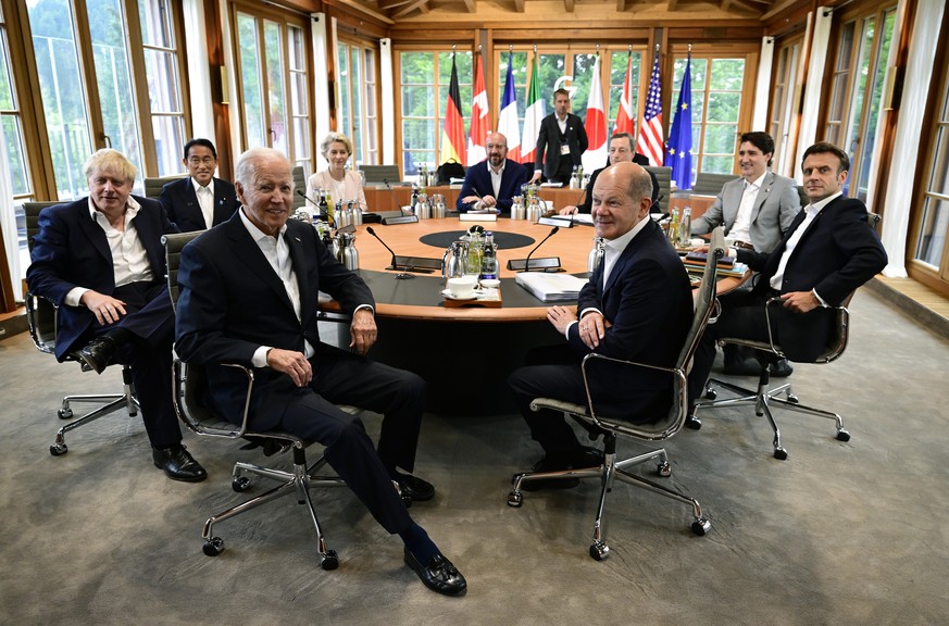 Die wichtigsten Minister der G7-Staaten trafen sich in Elmau bei München.