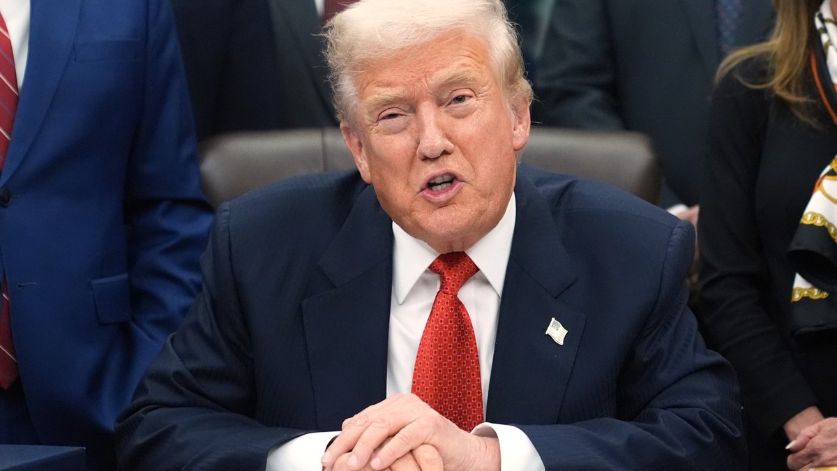 President Donald Trump speaks before signing the funding bill to reopen the government, in the Oval Office of the White House, Wednesday, Nov. 12, 2025, in Washington. (AP Photo/Jacquelyn Martin)