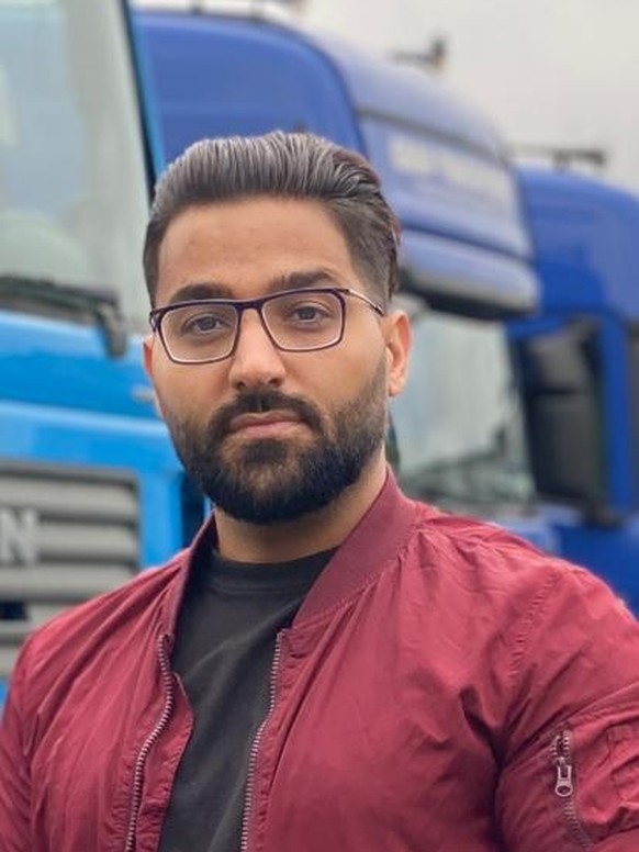 Peyman Ahmadi ist Lastwagenfahrer in Bochum.