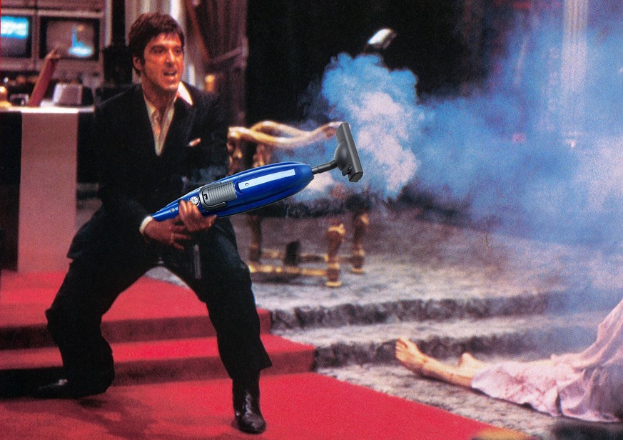 Bildnummer: 54353137 Datum: 08.07.1983 Copyright: imago/United Archives
Scarface/Tony Montana (AL PACINO) im Nebel einer Maschinengewehrsalve in Scarface 1983. B192482 People Entertainment quer Film

 ...