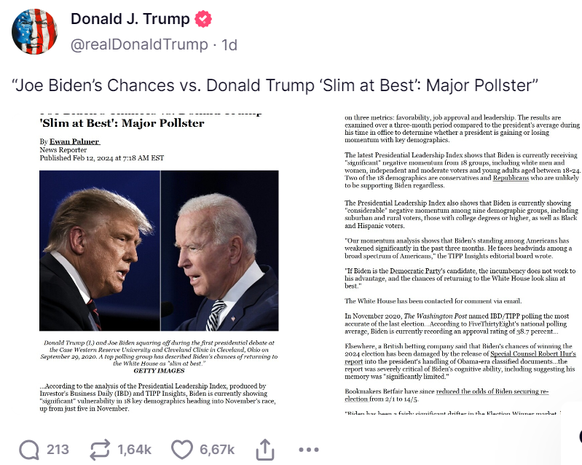 Newsweek-Artikel: Fake-News von Trump verbreitet