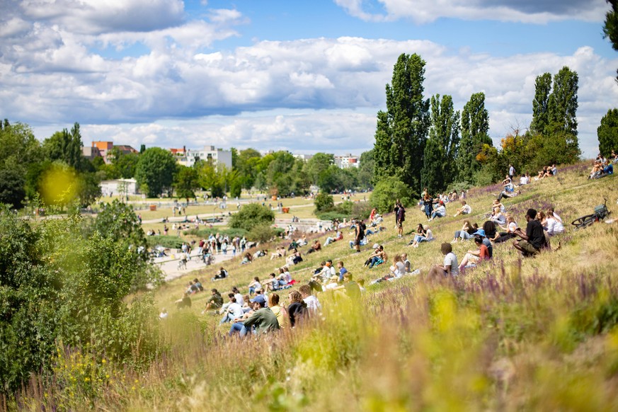 Mauerpark wieder gut Besucht trotz Corona, Der Mauerpark hat seit dem 5. Juli wieder ge