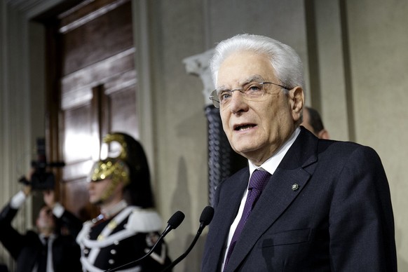 Schlüsselfigur: Präsident Sergio Mattarella muss den neuen Regierungschef erst ernennen.