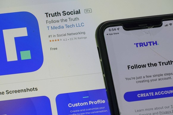 "Truth Social" ist ein soziales Netzwerk, das vom ehemaligen US-Präsidenten Donald Trump gegründet wurde.