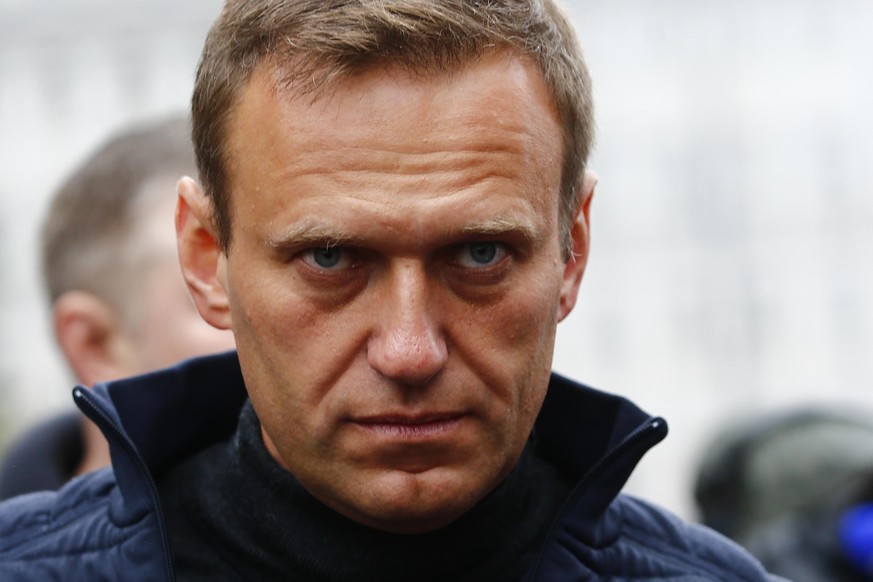 MOSCOW, RUSSIA - (ARCHIVE) : A file photo dated September 29, 2019 shows Russian opposition leader Alexei Navalny during a rally in support of political prisoners in Prospekt Sakharova Street in Mosco ...