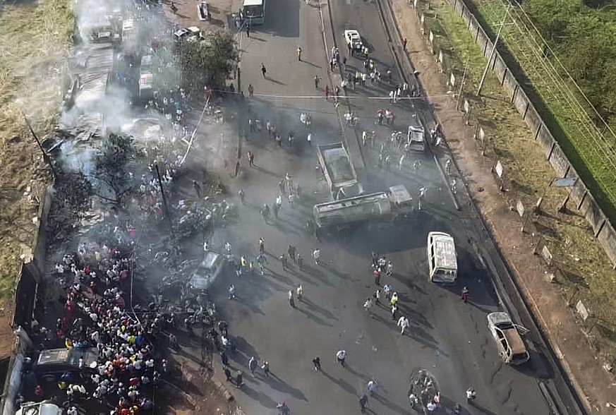 06.11.2021, Sierra Leone, Freetown: Das von der Nationalen Katastrophenschutzbeh