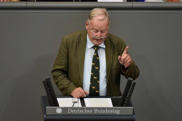 Germany, Berlin - 12.09.2018 Alexander Gauland (AFD) spricht w??hrend der 48. Sitzung des Bundestags. *** Germany Berlin 12 09 2018 Alexander Gauland AFD speaks during the 48th session of the Bundesta ...