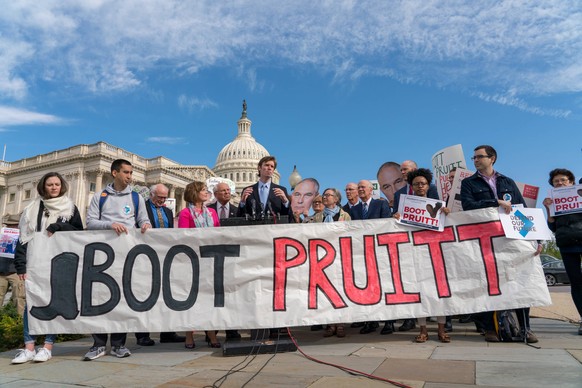 Democrats on the House Energy and Commerce Committee hold a news conference to call for the firing or resignation of Environmental Protection Agency (EPA) Administrator Scott Pruitt; and to discuss im ...