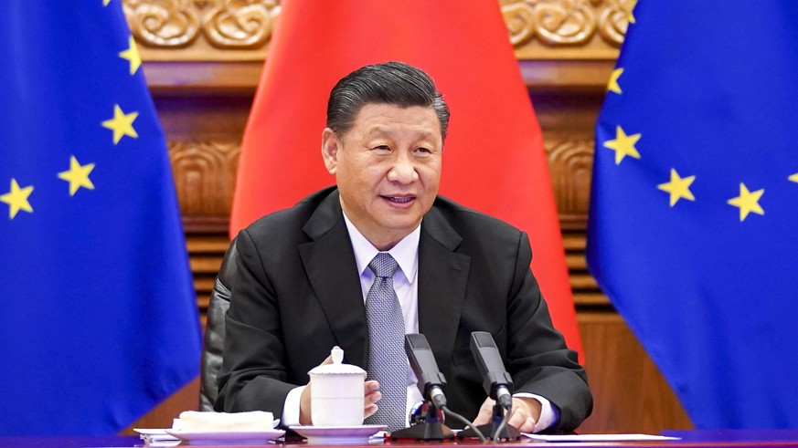 Der chinesische Staatspräsident Xi Jinping verhängte Sanktionen gegen deutsche Politiker.