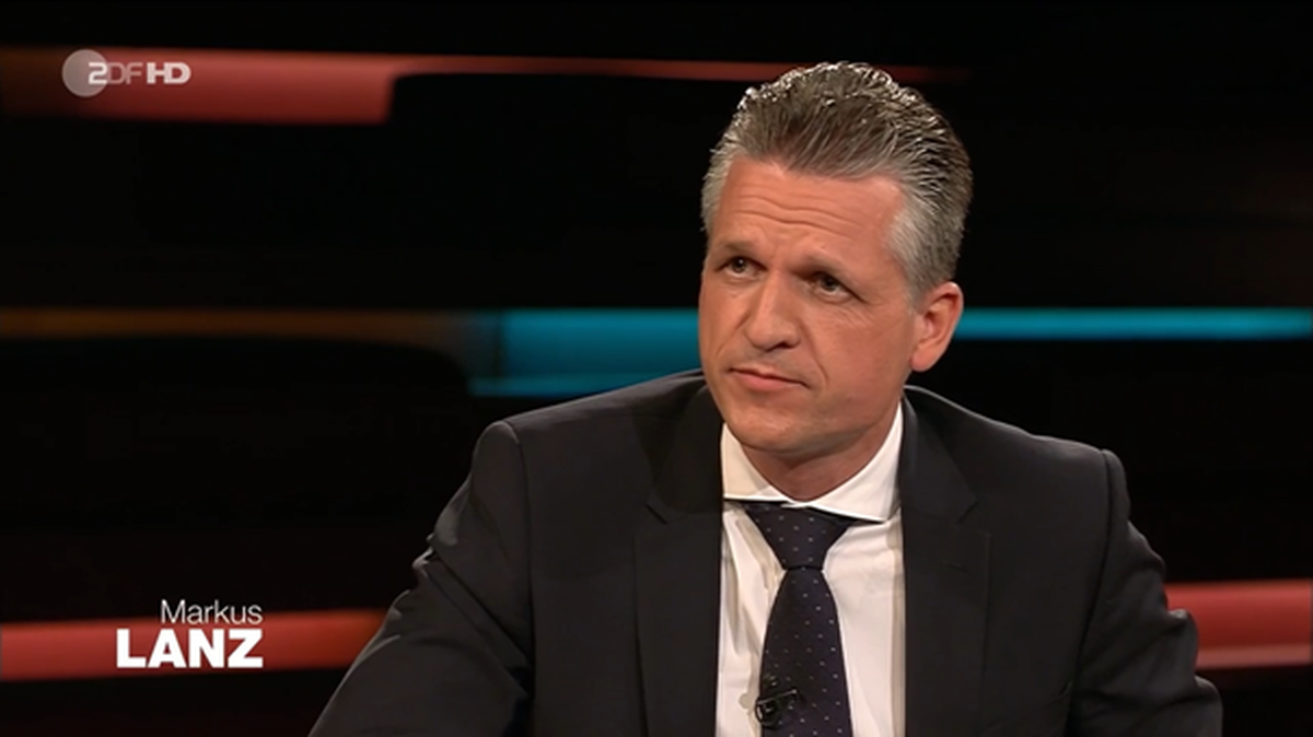 Thorsten Frei wird von Lanz aufgefordert, der SPD zum Wahlsieg zu gratulieren.