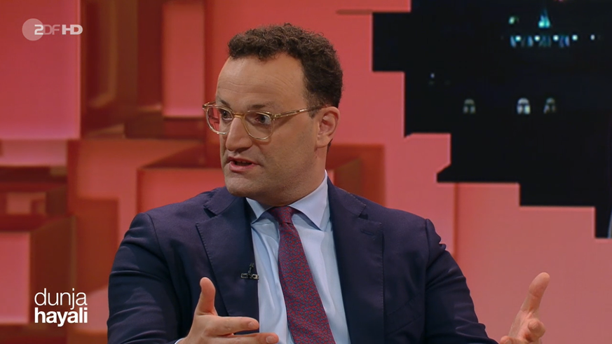 Jens Spahn bei "Dunja Hayali".