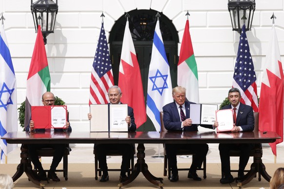 Historischer Moment: Am vergangenen Dienstag wurde der Friedensvertrag zwischen Israel, den Vereinigten Arabischen Emiraten und Bahrain in Washington unterzeichnet. 