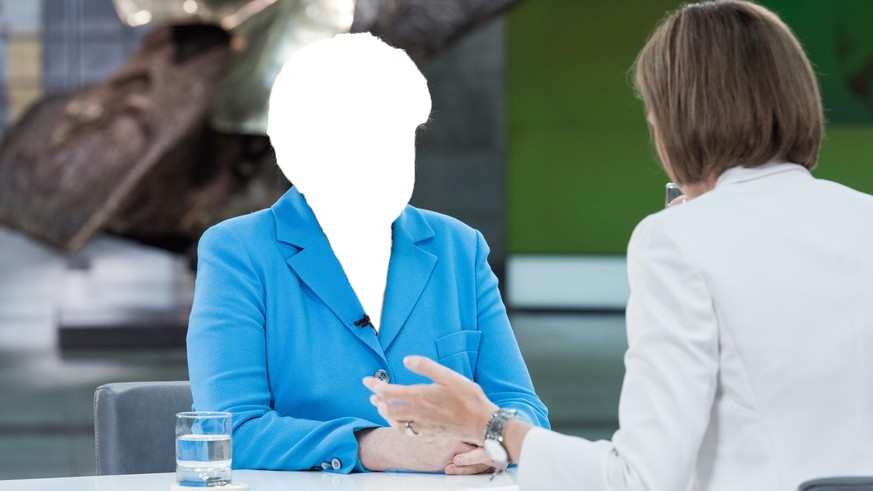 Angela Merkel beim Sommerinterview 2018.